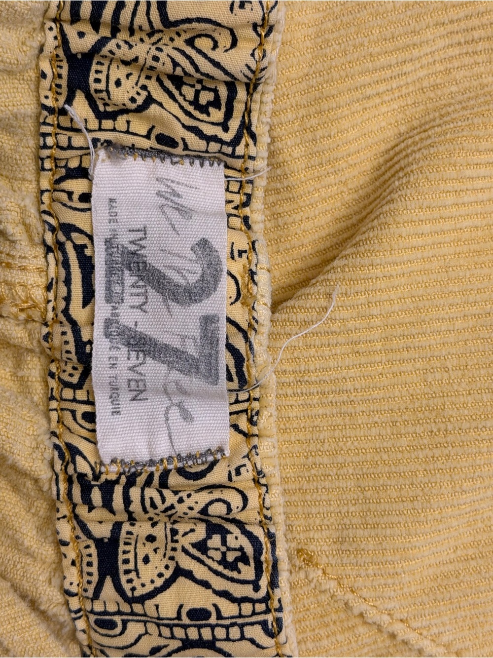 We The Free Women's Mustard Yellow Corduroy Jeans - Picture 3 of 4
